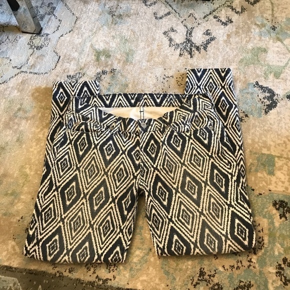 7 For All Mankind Crop Skinny Diamond Print Jeans - Picture 5 of 9